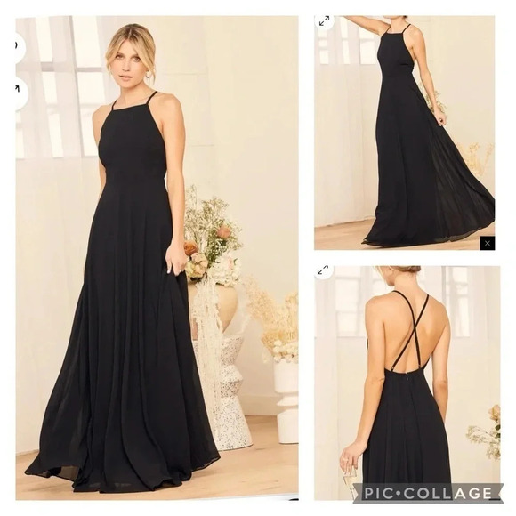 Lulus Dresses & Skirts - Lulus Mythical Kind of Love Cross Strap Low Back Full length formal dress size S
